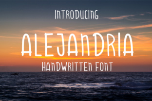 Alejandria: A Playful Script Font for Editorial Design