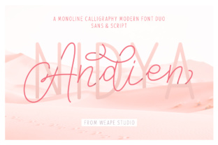 Andien Nidya Duo: A Script Handwritten Font for Modern Branding