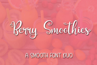 Berry Smoothies: A Versatile Script Font for Campaign Design