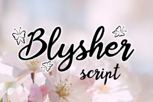 Blysher: A Script Handwritten Font for Creative Branding