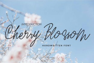 Cherry Blossom: A Fresh Script Handwritten Font for Designers