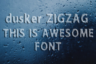 Dusker ZigZag: A Decorative Font for Creative Crafters and Printables
