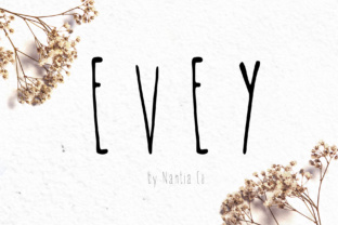 Evey: A Script Handwritten Font for Editorial Design and Branding