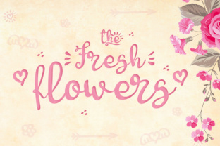 Fresh Flowers: A Script Font That Elevates Your Brand
