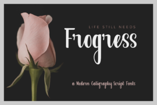 Frogress: A Script Handwritten Font for Creative Makers