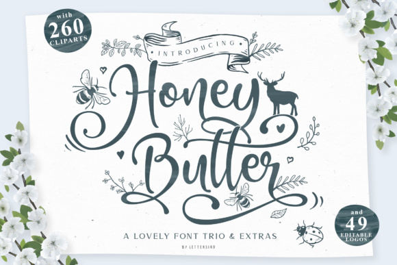 Honey Butter Trio: The Script Handwritten Font for Memorable Branding and Social Media Impact