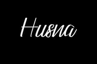 Husna: A Script Font for Elegant Editorial Design
