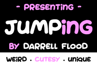 Jumping: A Script Handwritten Font for Creative Editorial Design