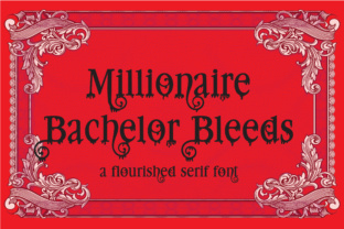 Millionaire Bleeds: A Bold Serif Font for Impactful Design
