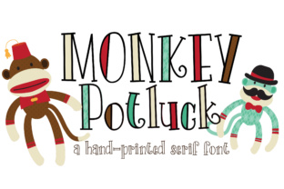 Monkey Potluck: A Script Handwritten Font for Editorial Design and Branding