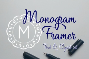 Monogram Framer: A Decorative Font for Creative Product Design