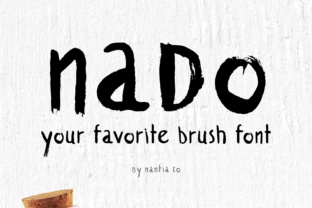 Nado: A Script Handwritten Font for Creative Product Design