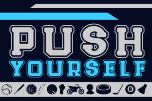 Push Yourself: A Sporty Font for Dynamic Campaigns